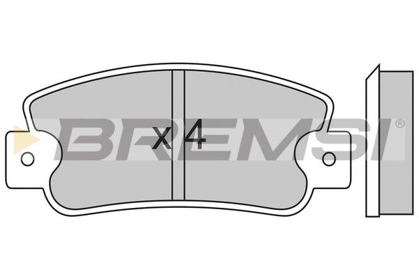 BREMSI Комплект тормозных колодок, дисковый тормоз BP2211