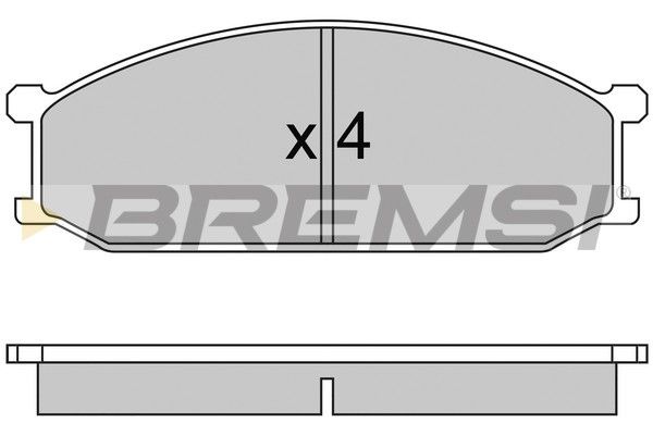 BREMSI Piduriklotsi komplekt,ketaspidur BP2233