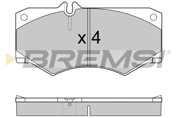 BREMSI Комплект тормозных колодок, дисковый тормоз BP2238