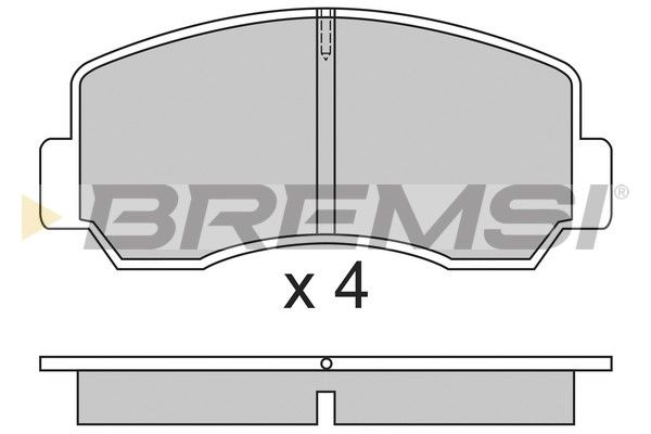 BREMSI Piduriklotsi komplekt,ketaspidur BP2296