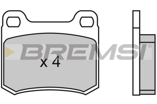 BREMSI Комплект тормозных колодок, дисковый тормоз BP2314