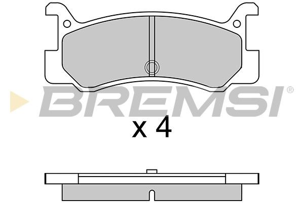 BREMSI Комплект тормозных колодок, дисковый тормоз BP2328