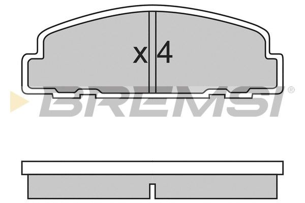 BREMSI Комплект тормозных колодок, дисковый тормоз BP2329