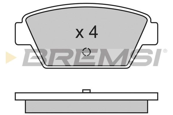BREMSI Комплект тормозных колодок, дисковый тормоз BP2330