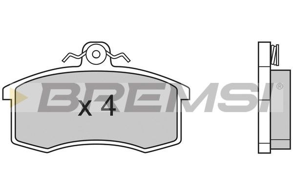 BREMSI Комплект тормозных колодок, дисковый тормоз BP2333