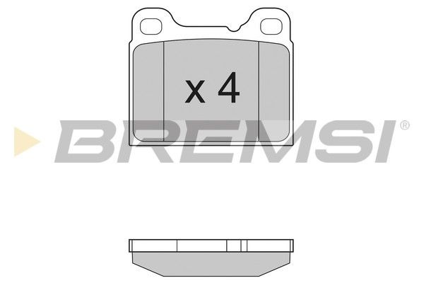 BREMSI Комплект тормозных колодок, дисковый тормоз BP2383