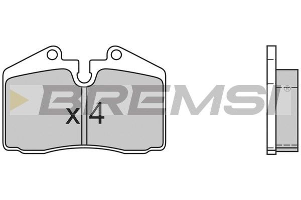 BREMSI Комплект тормозных колодок, дисковый тормоз BP2399