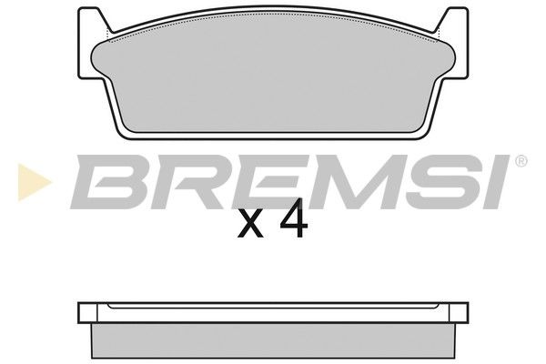 BREMSI Комплект тормозных колодок, дисковый тормоз BP2440