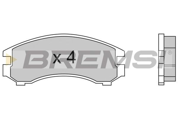 BREMSI Комплект тормозных колодок, дисковый тормоз BP2441