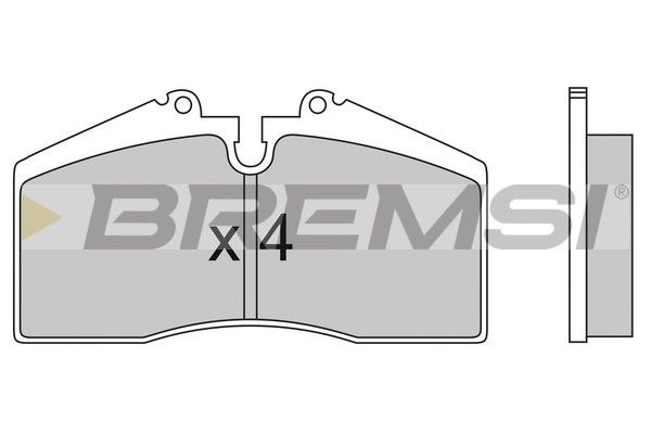 BREMSI Комплект тормозных колодок, дисковый тормоз BP2449