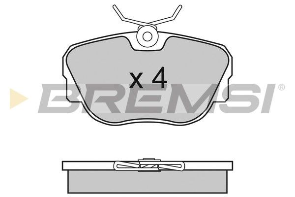 BREMSI Комплект тормозных колодок, дисковый тормоз BP2451