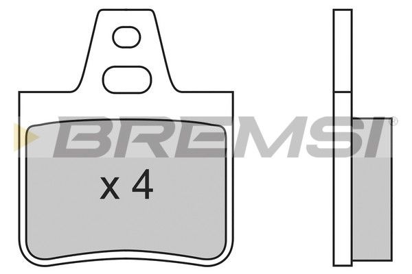 BREMSI Комплект тормозных колодок, дисковый тормоз BP2455