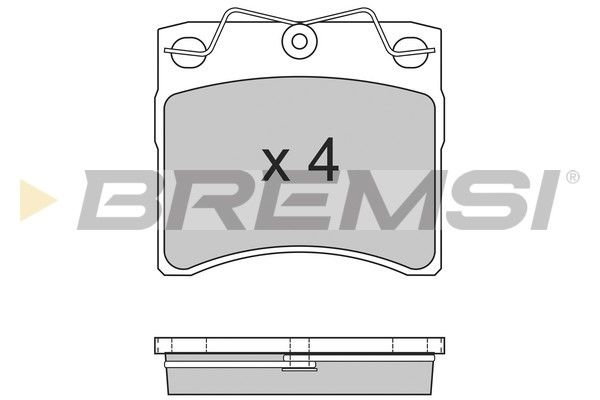 BREMSI Комплект тормозных колодок, дисковый тормоз BP2554
