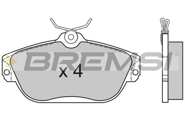 BREMSI Piduriklotsi komplekt,ketaspidur BP2582