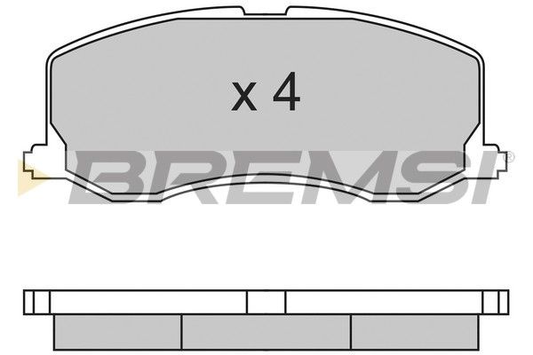 BREMSI Piduriklotsi komplekt,ketaspidur BP2596