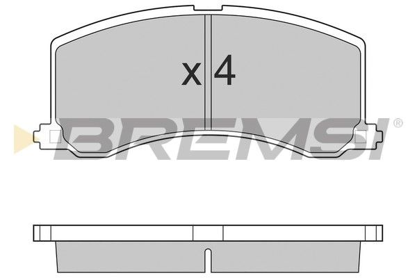 BREMSI Piduriklotsi komplekt,ketaspidur BP2684