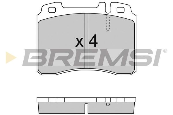 BREMSI Комплект тормозных колодок, дисковый тормоз BP2709