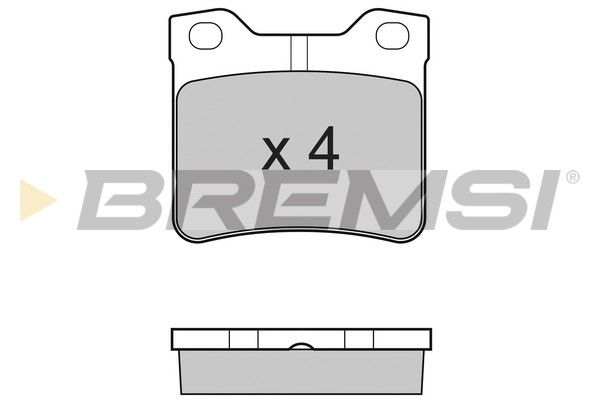 BREMSI Комплект тормозных колодок, дисковый тормоз BP2728
