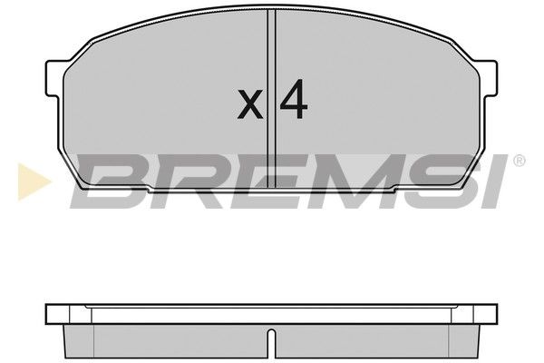 BREMSI Piduriklotsi komplekt,ketaspidur BP2756