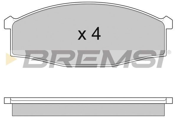 BREMSI Piduriklotsi komplekt,ketaspidur BP2757