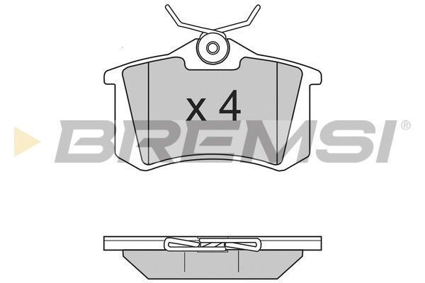 BREMSI Комплект тормозных колодок, дисковый тормоз BP2806