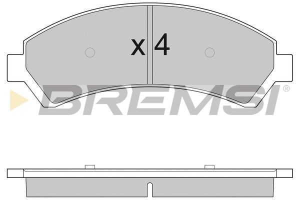 BREMSI Комплект тормозных колодок, дисковый тормоз BP2920