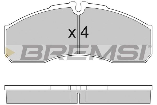 BREMSI Комплект тормозных колодок, дисковый тормоз BP2952