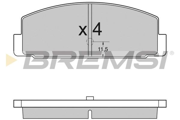 BREMSI Piduriklotsi komplekt,ketaspidur BP2954