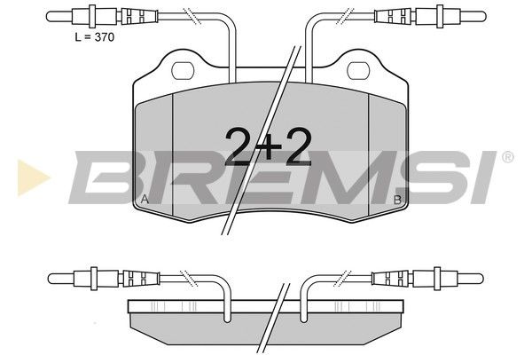 BREMSI Комплект тормозных колодок, дисковый тормоз BP2985