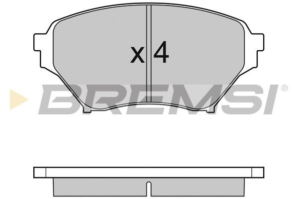 BREMSI Комплект тормозных колодок, дисковый тормоз BP2990