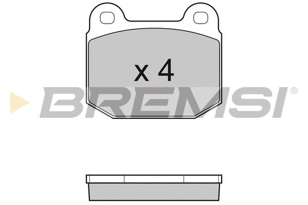 BREMSI Комплект тормозных колодок, дисковый тормоз BP3035