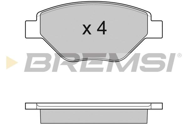 BREMSI Piduriklotsi komplekt,ketaspidur BP3113