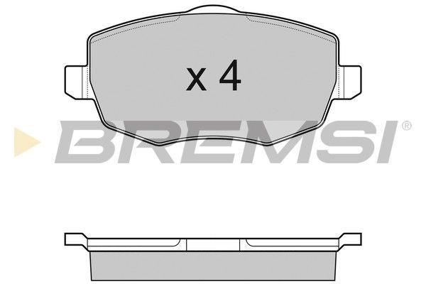 BREMSI Комплект тормозных колодок, дисковый тормоз BP3123