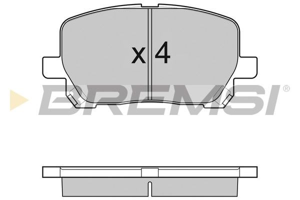 BREMSI Комплект тормозных колодок, дисковый тормоз BP3127