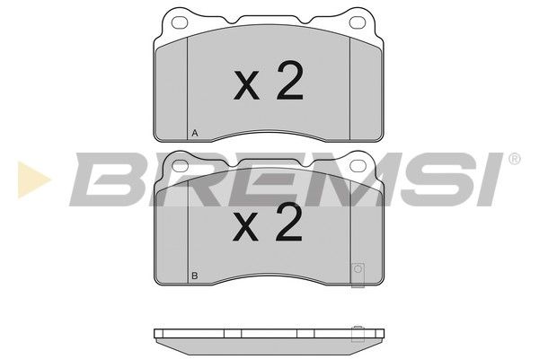 BREMSI Комплект тормозных колодок, дисковый тормоз BP3157