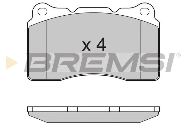 BREMSI Комплект тормозных колодок, дисковый тормоз BP3167