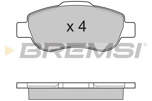 BREMSI Комплект тормозных колодок, дисковый тормоз BP3178