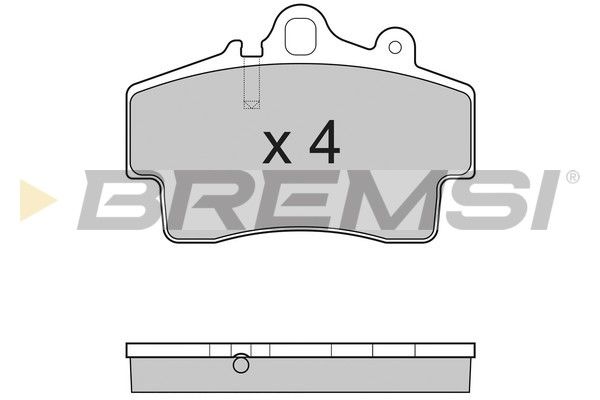 BREMSI Комплект тормозных колодок, дисковый тормоз BP3179