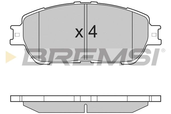 BREMSI Комплект тормозных колодок, дисковый тормоз BP3209