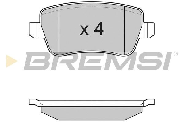 BREMSI Комплект тормозных колодок, дисковый тормоз BP3227