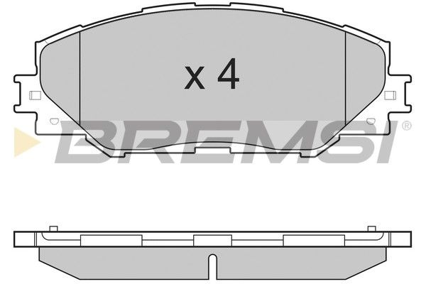 BREMSI Комплект тормозных колодок, дисковый тормоз BP3250