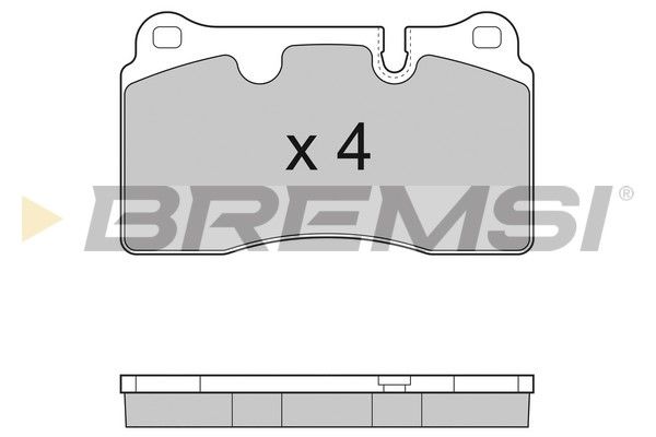 BREMSI Комплект тормозных колодок, дисковый тормоз BP3288