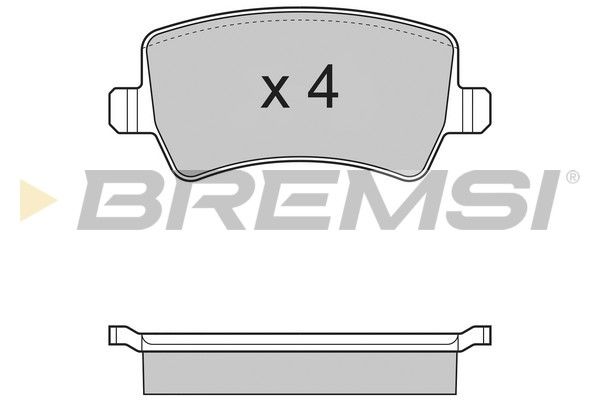 BREMSI Piduriklotsi komplekt,ketaspidur BP3298