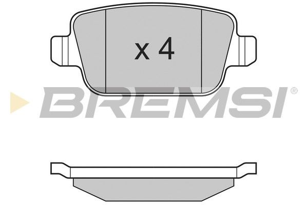 BREMSI Комплект тормозных колодок, дисковый тормоз BP3300