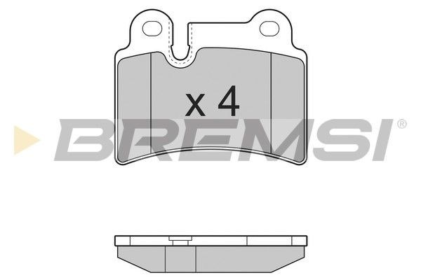 BREMSI Комплект тормозных колодок, дисковый тормоз BP3302
