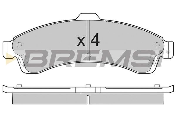 BREMSI Комплект тормозных колодок, дисковый тормоз BP3308