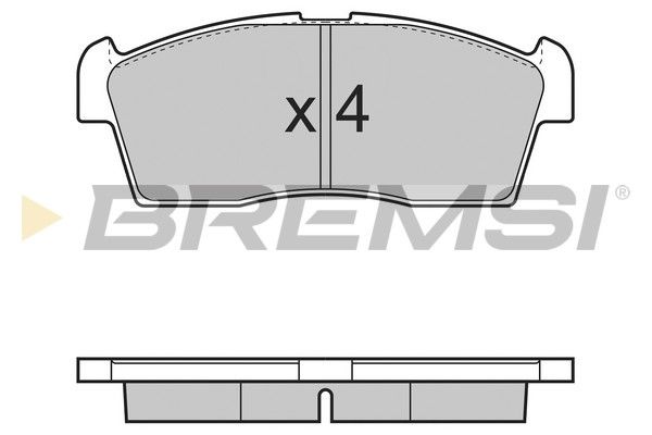 BREMSI Комплект тормозных колодок, дисковый тормоз BP3380