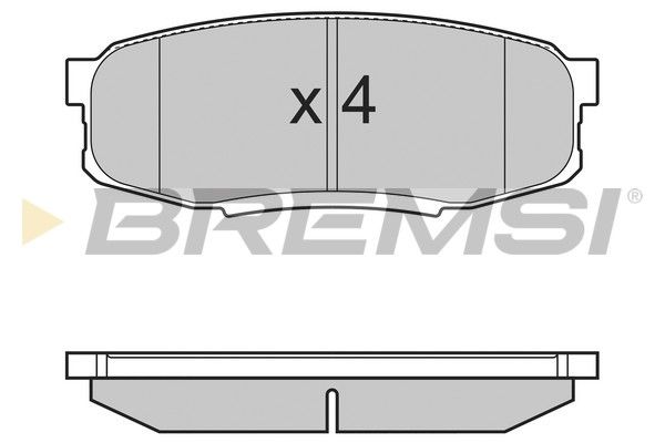 BREMSI Комплект тормозных колодок, дисковый тормоз BP3382