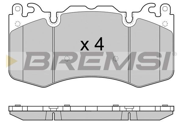 BREMSI Комплект тормозных колодок, дисковый тормоз BP3414