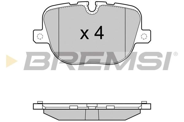 BREMSI Комплект тормозных колодок, дисковый тормоз BP3416